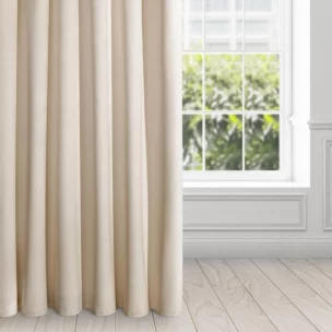 Zasłona beżowa z ekskluzywnego aksamitnego welwetu 290 g/m2 140x270 cm taśma - - VILLA