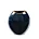 Wazon ceramiczny granatowo-złoty  o lśniącej powierzchni ze złotym detalem 14x7x16 cm AMORA 1