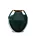 Wazon ceramiczny zielono-złoty o lśniącej powierzchni 14x7x16 cm AMORA 2