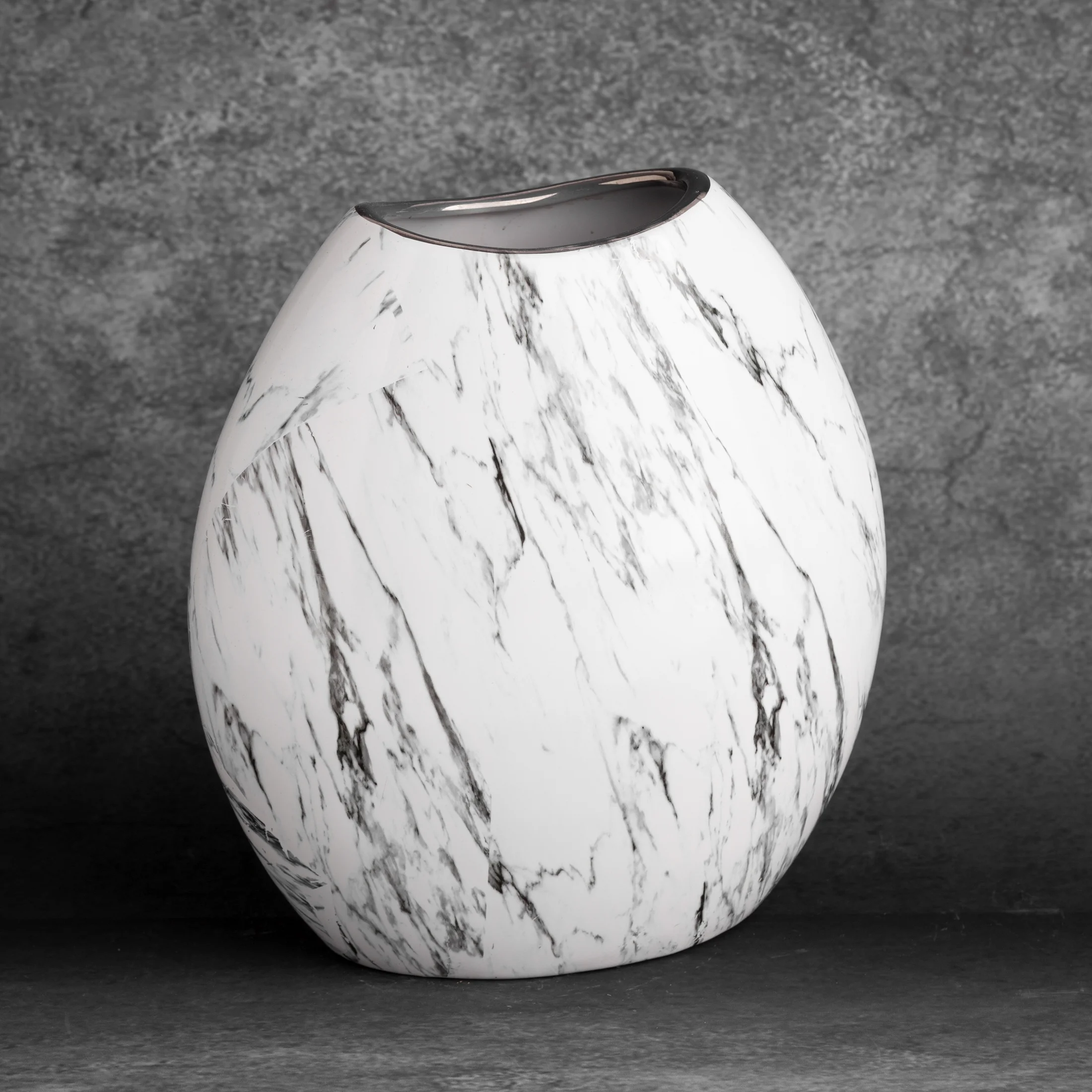 Wazon ceramiczny SANA z marmurkowym wzorem