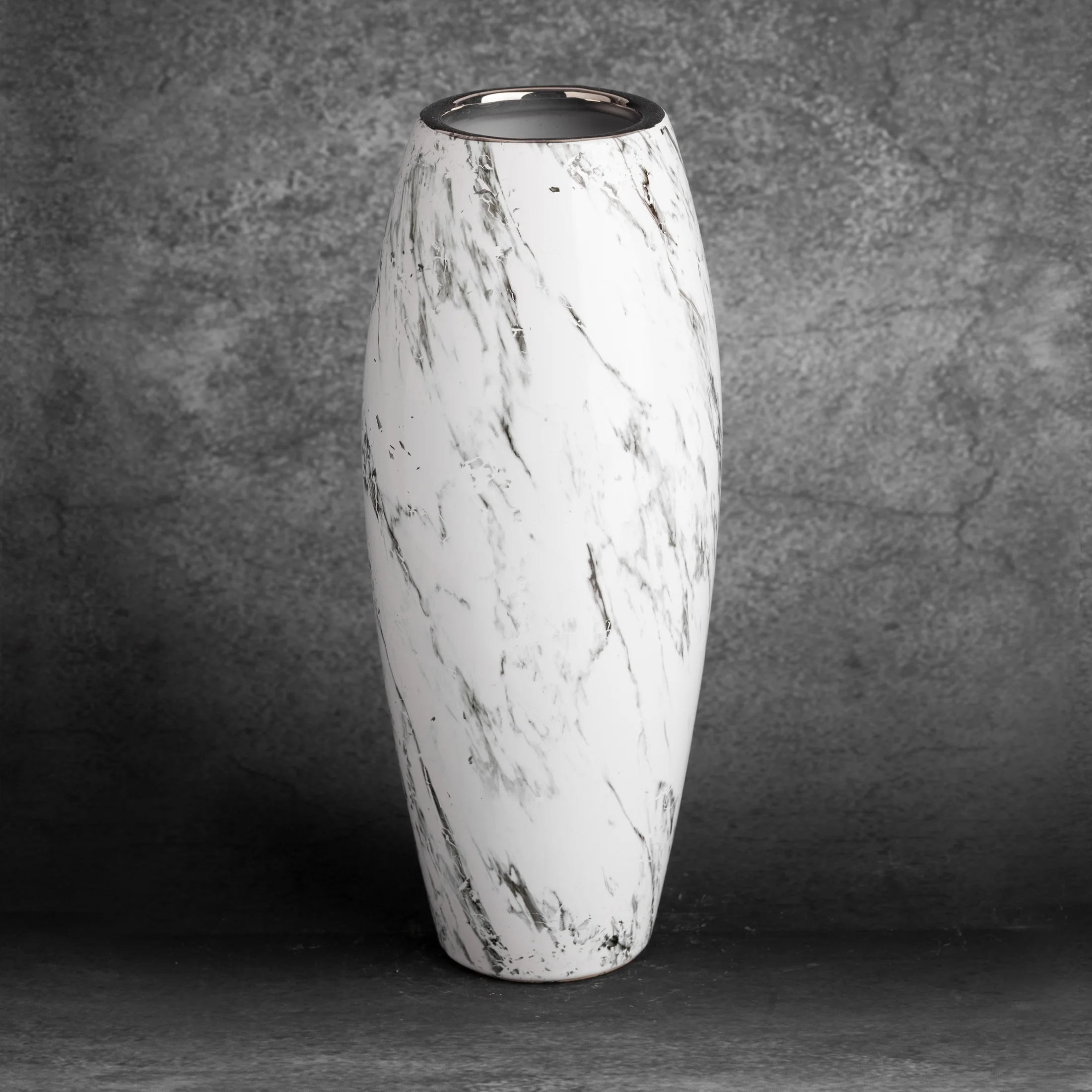 Wazon ceramiczny SANA z marmurkowym wzorem