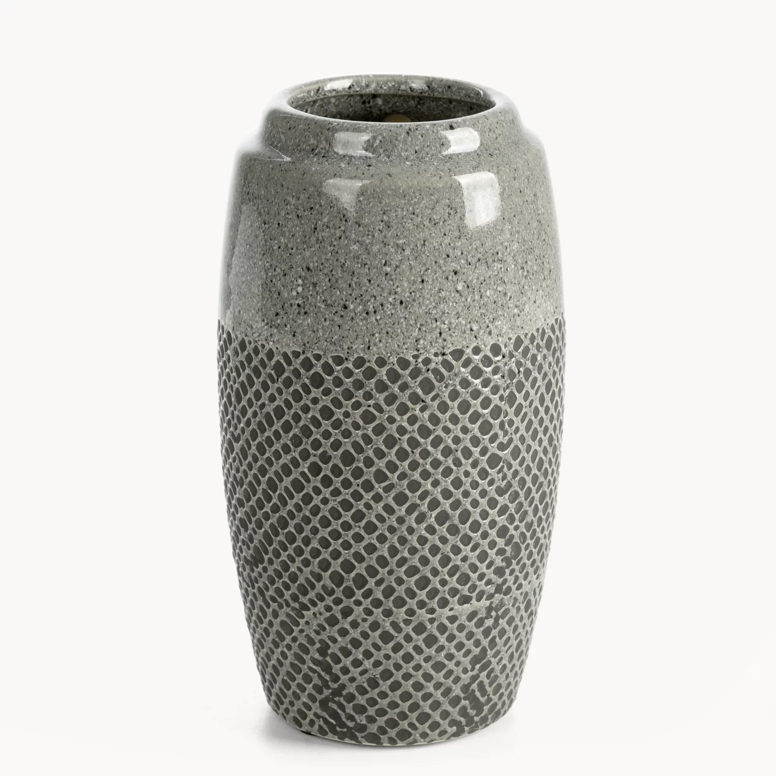 Wazon dekoracyjny stalowy w nowoczesnej stylistyce 13x25 cm NORI