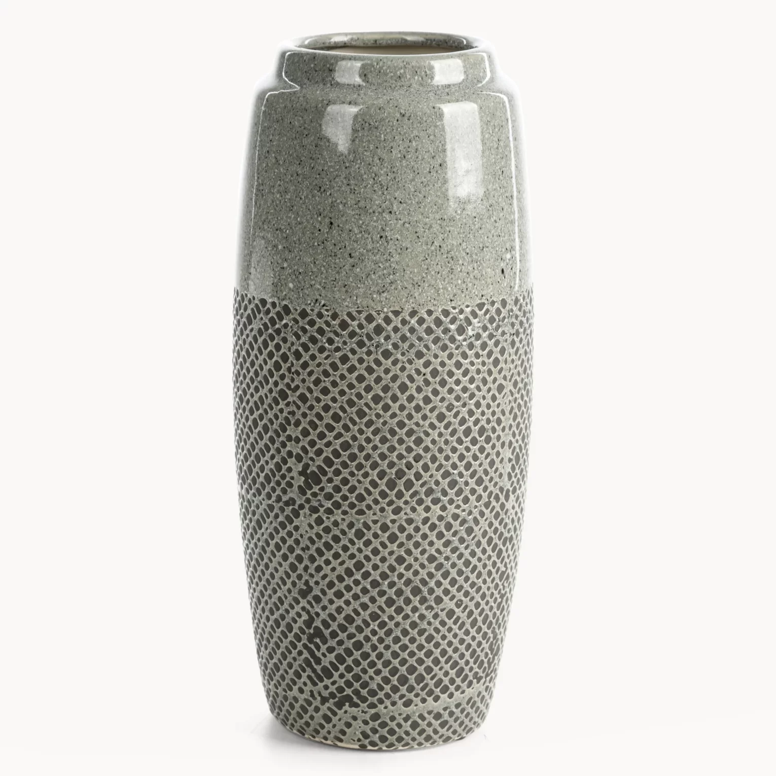 Wazon dekoracyjny stalowy w nowoczesnej stylistyce 16x36 cm NORI