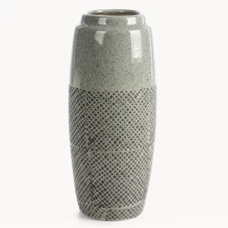 Wazon dekoracyjny stalowy w nowoczesnej stylistyce 16x36 cm NORI