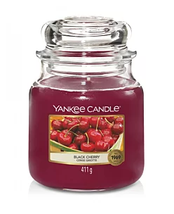 Średnia świeca zapachowa w słoiku YANKEE CANDLE - Black cherry