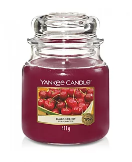 Średnia świeca zapachowa w słoiku YANKEE CANDLE - Black cherry