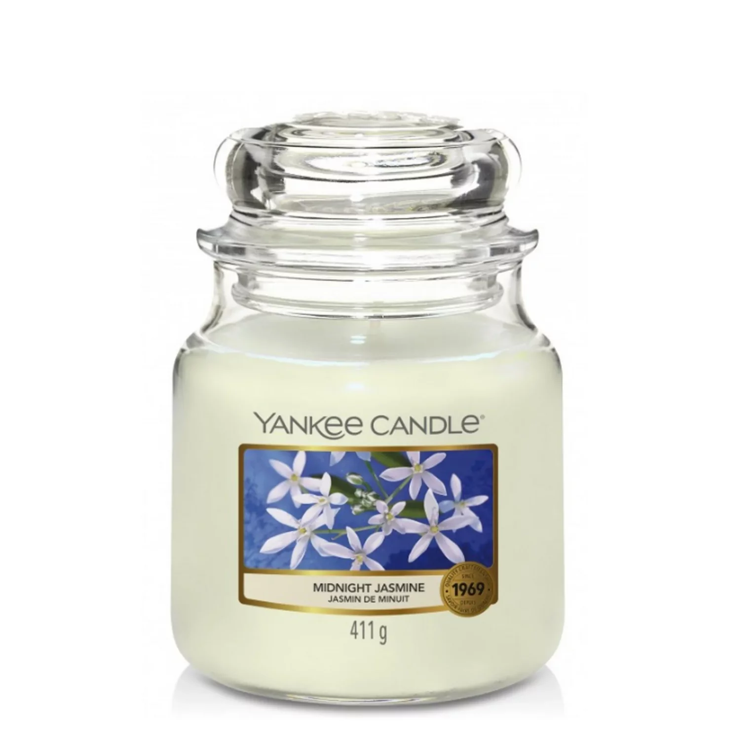 Średnia świeca zapachowa w słoiku YANKEE CANDLE - Midnight Jasmine
