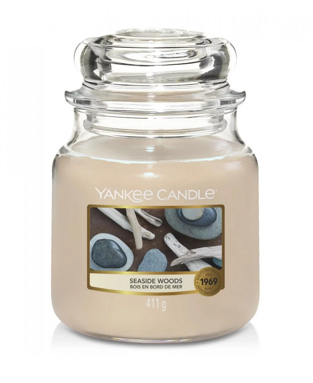 Średnia świeca zapachowa w słoiku YANKEE CANDLE - Seaside Woods