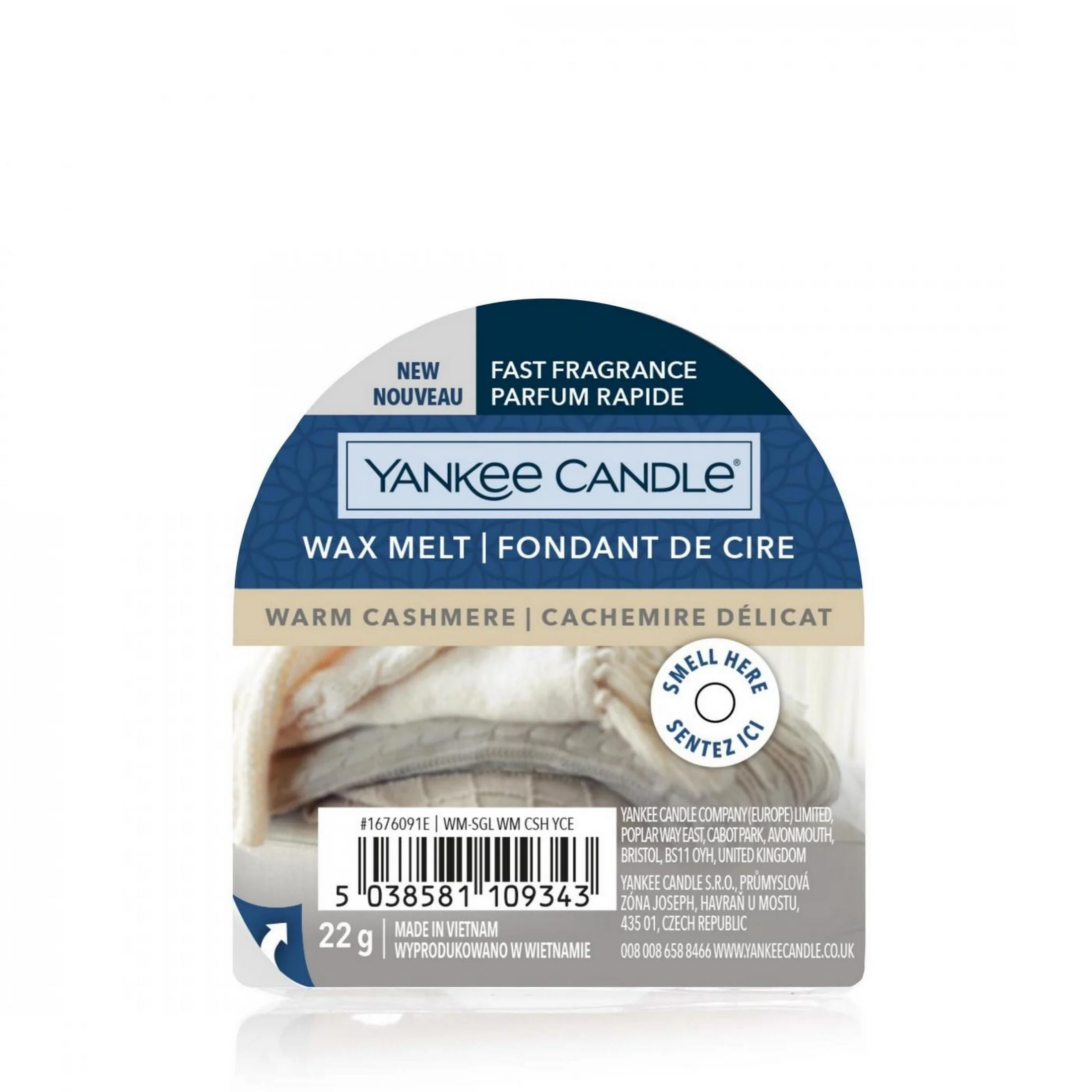 Wosk zapachowy do kominka kolor ciemnobeżowy YANKEE CANDLE - Warm Cashmere