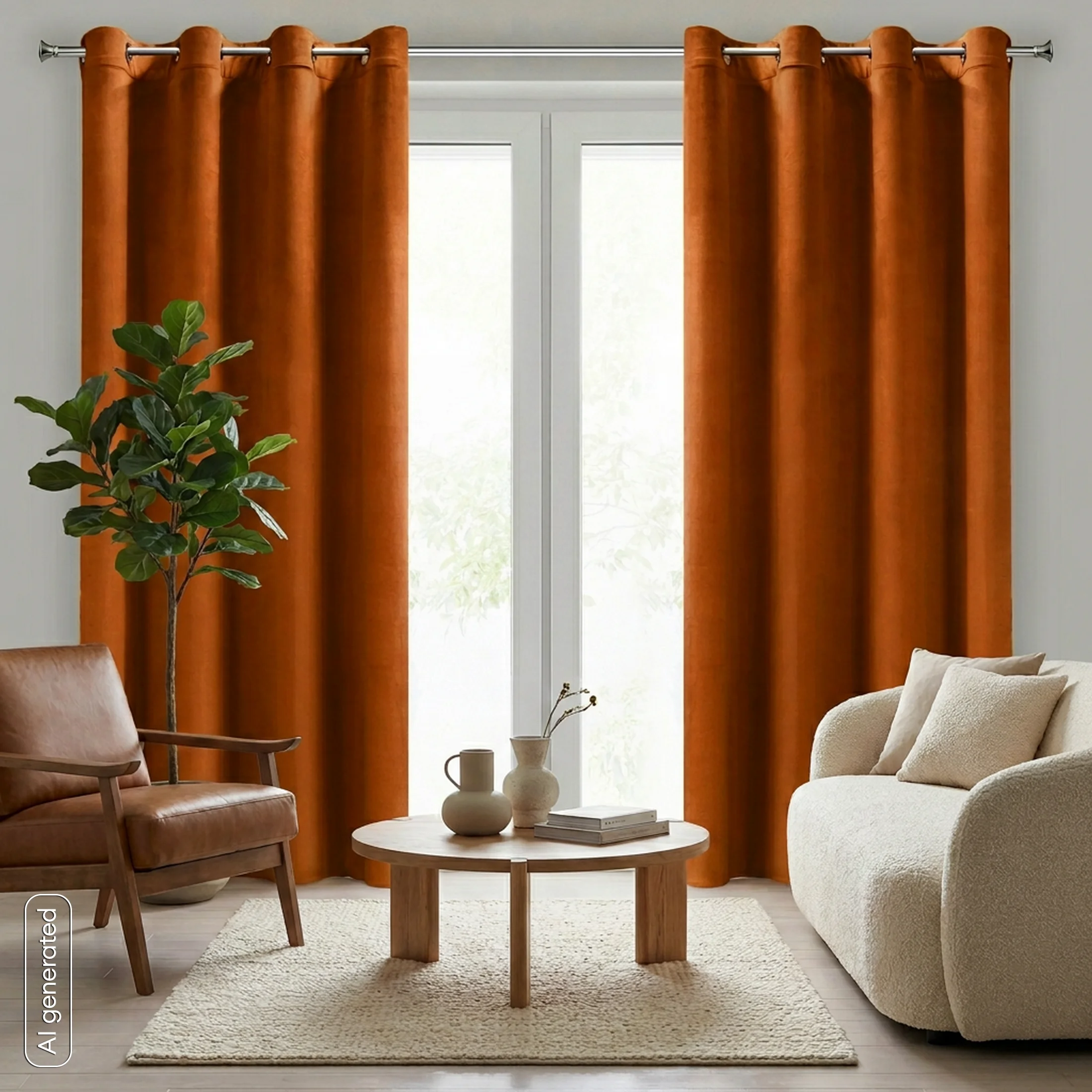 Zasłona ceglasta z aksamitnego gładkiego welwetu 140x250 cm przelotki - HEAVEN
