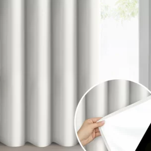 Zasłona kremowa welwetowa 100% zaciemniająca 140x250 cm przelotka - NITA