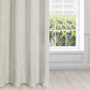 Zasłona naturalna z dodatkiem lnu w stylu eko 140x250 cm przelotka - LATIKA