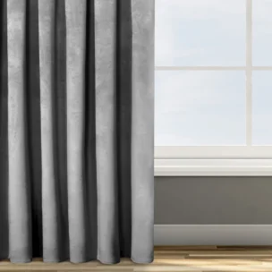 Zasłona stalowa z tkaniny welwetowej 140x270 cm taśma - ROSA - Design 91