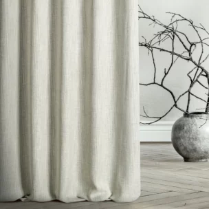 Zasłona szyta na taśmie 5 cm FELICITY naturalna o naturalnym splocie w melanżowych odcieniach