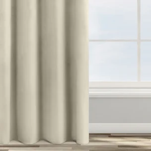 Zasłona welwetowa beżowa 140x250 cm przelotka - ROSA - Design 91