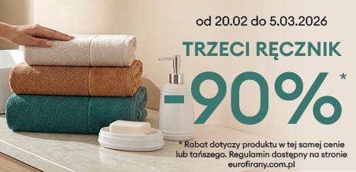 Trzeci ręcznik -90%. Łap okazję!