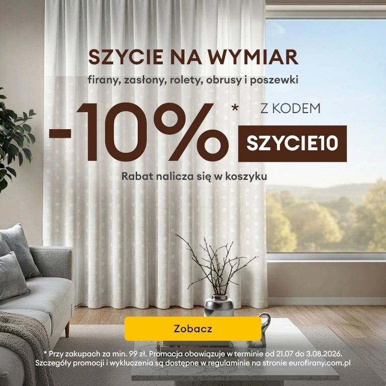 Szycie na wymiar -10% z kodem SZYCIE10